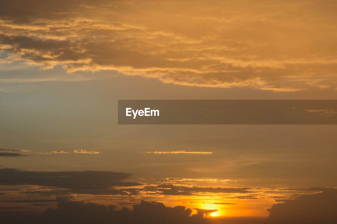 Scenic view of sky during sunset