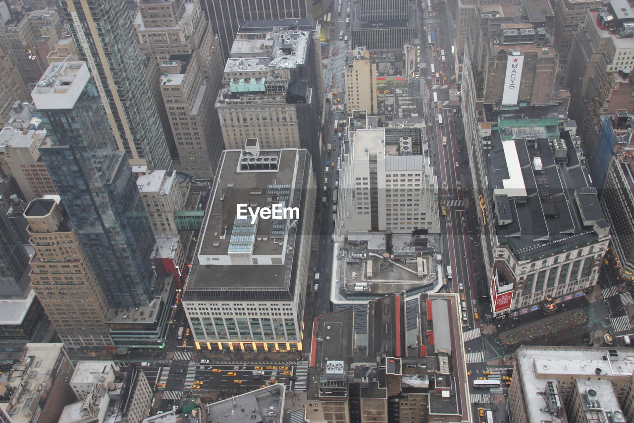 Aerial view of city