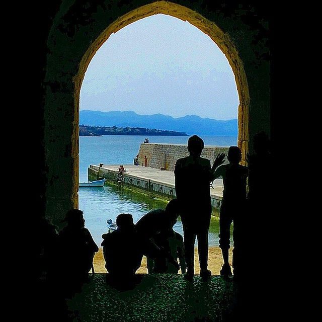 TOURISTS IN WATER