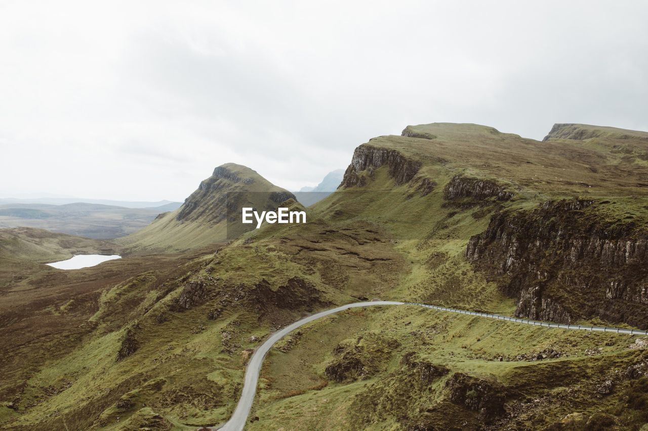 Scenic view of mountain against sky