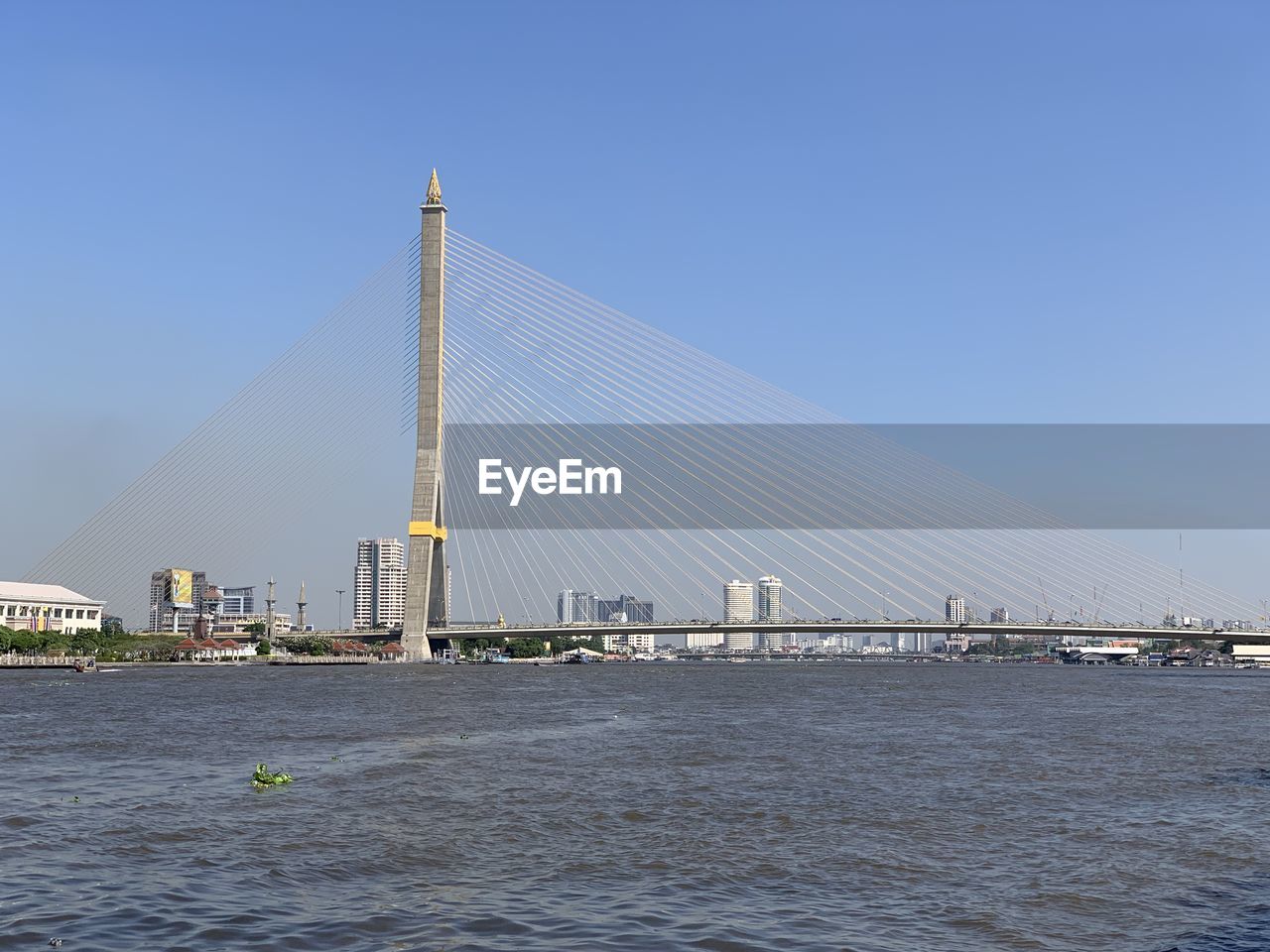 View of bridge over sea against sky