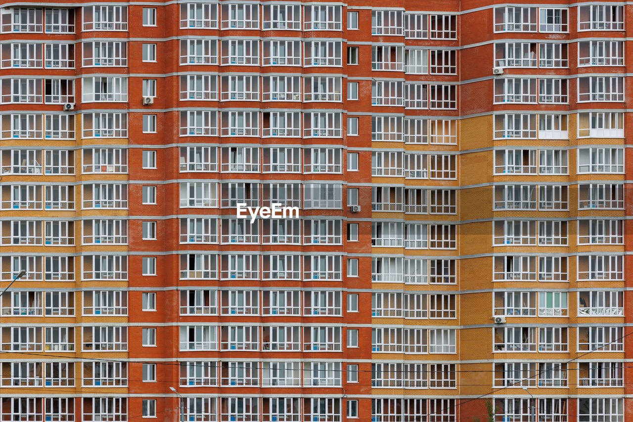 full frame shot of apartment building
