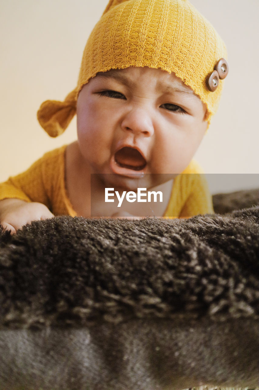 Portrait of cute baby 