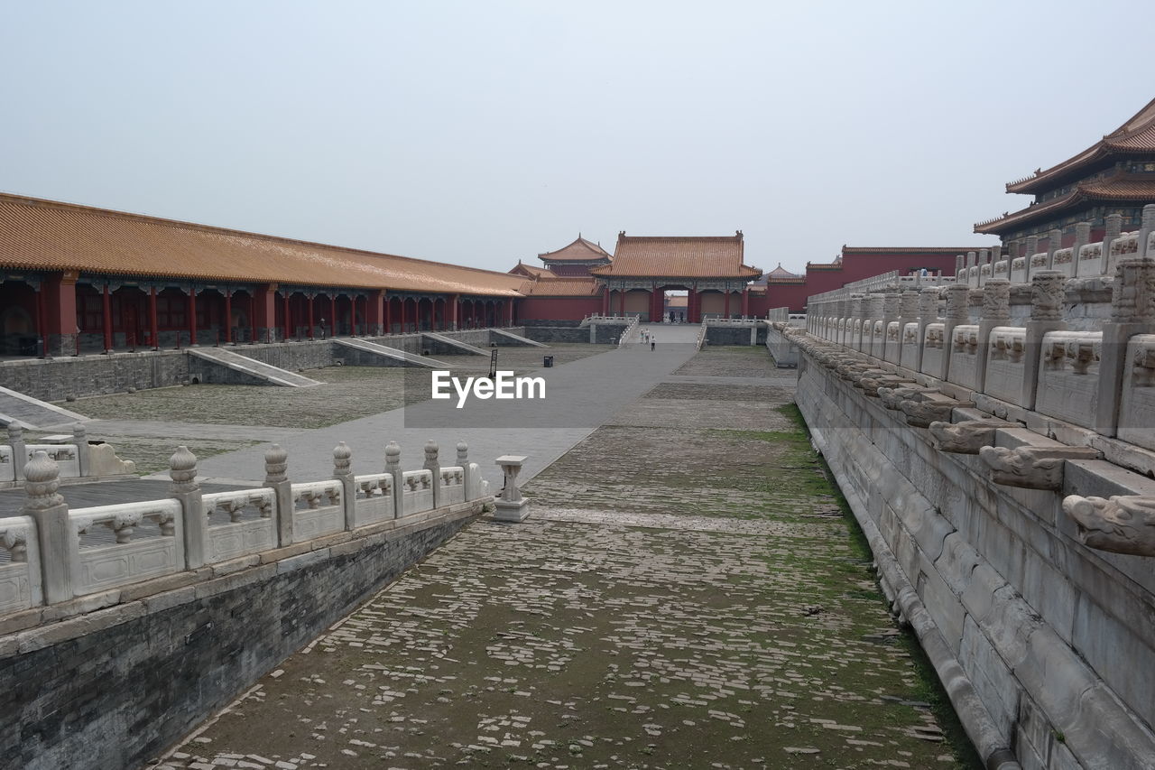 WALKWAY AGAINST CLEAR SKY