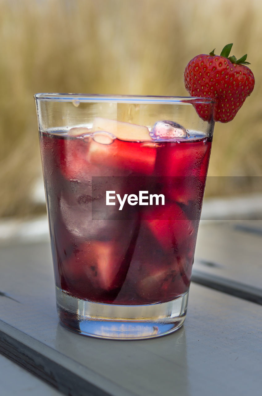 Close-up of drink in glass