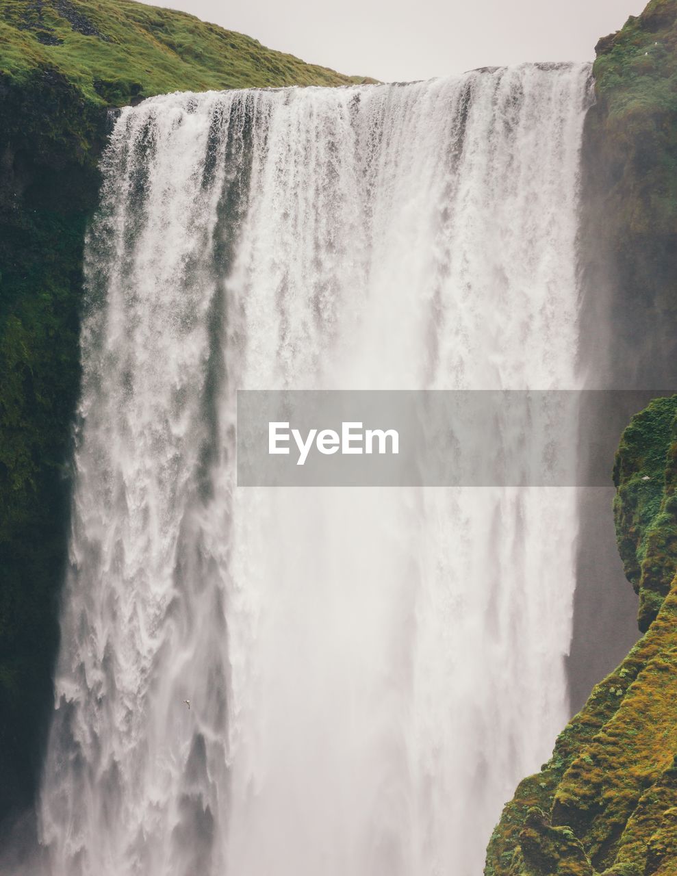 Scenic view of waterfall