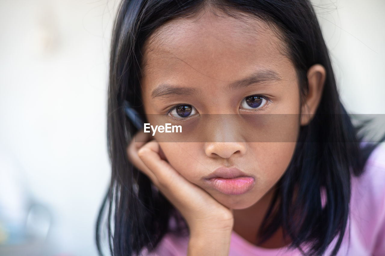 Close-up portrait of girl