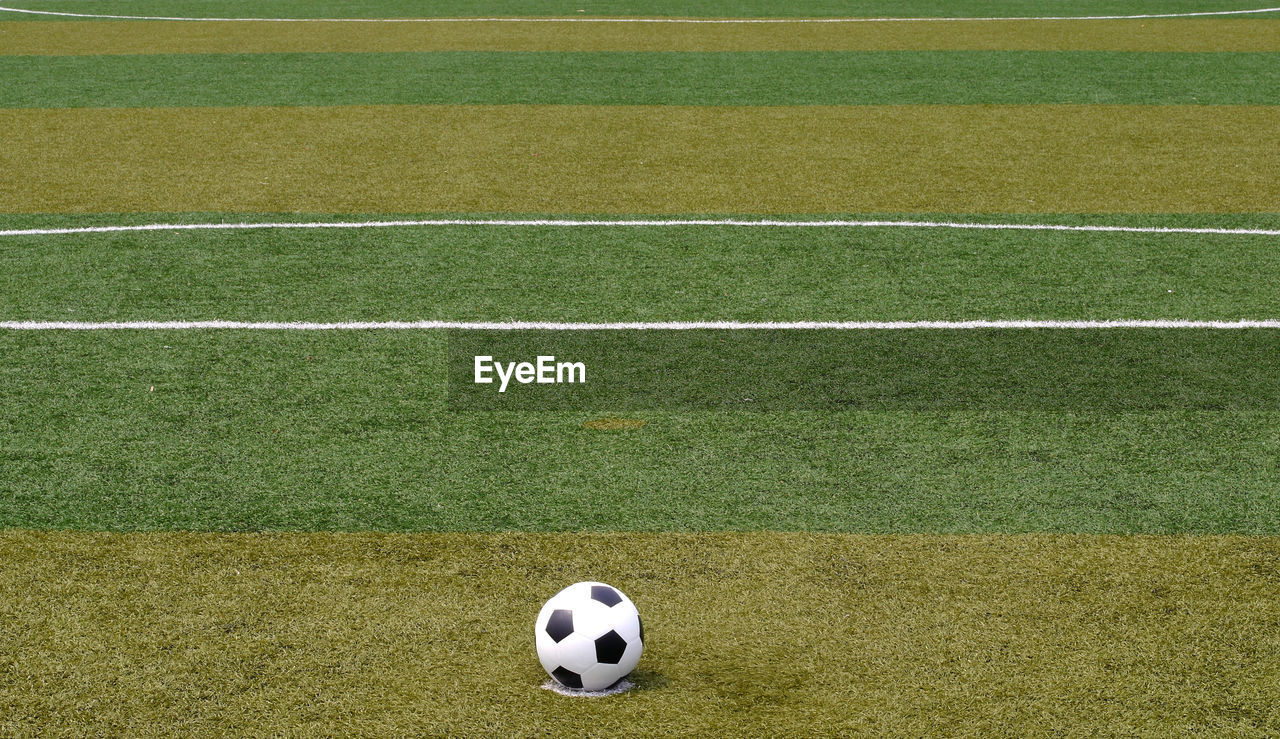 Soccer ball on field