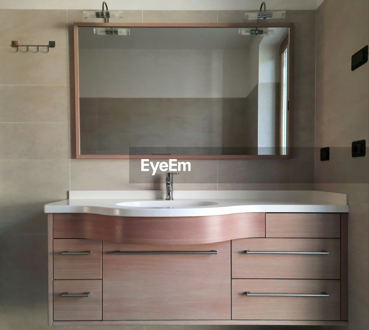 Bathroom cabinet with mirror