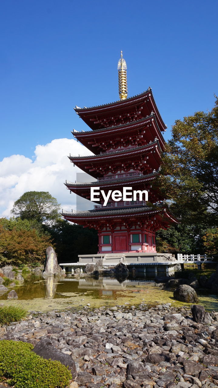 TEMPLE BUILDING AGAINST SKY