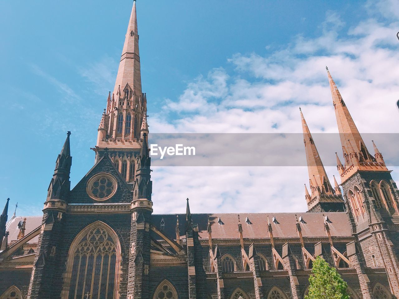 Low angle view of traditional building against sky