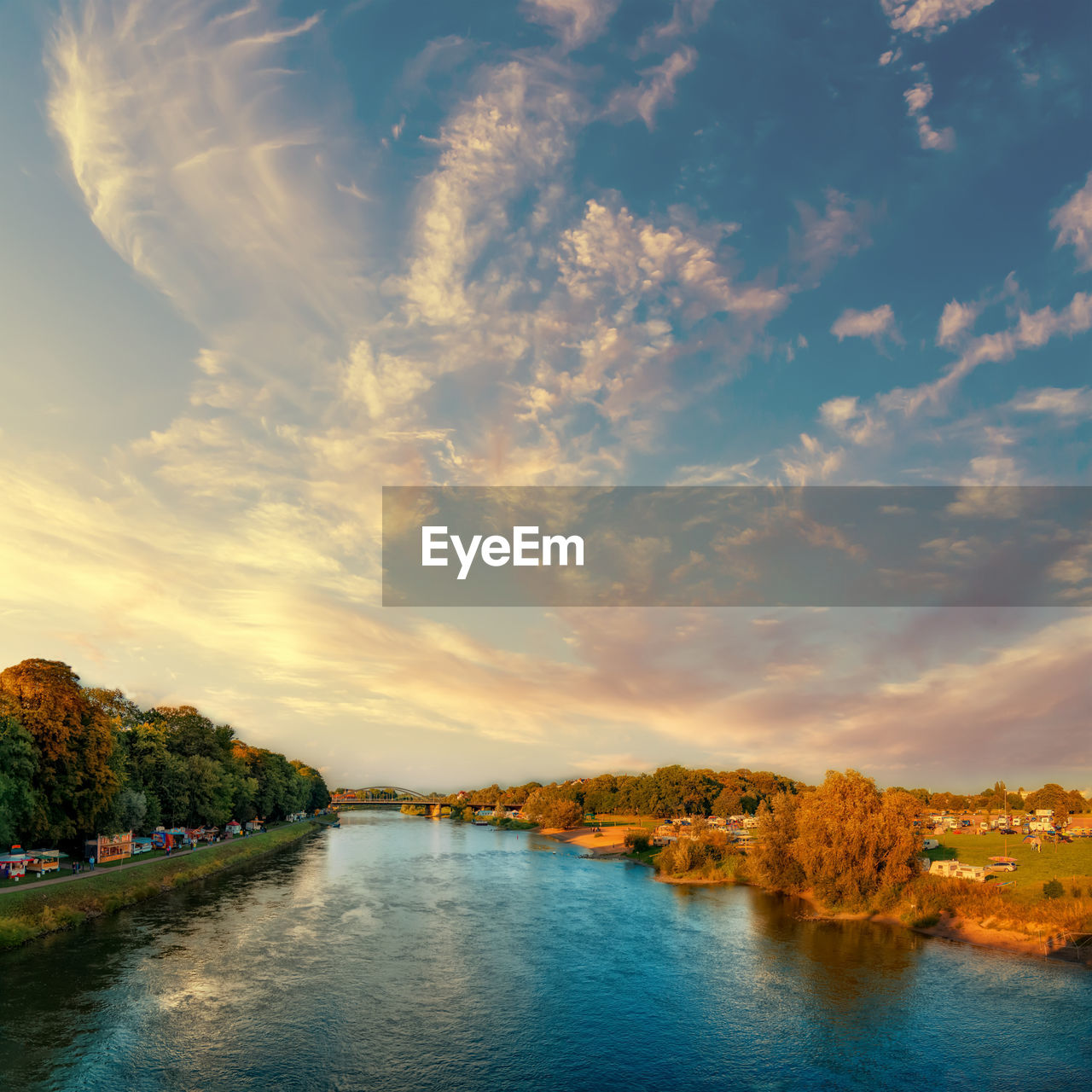 SCENIC VIEW OF RIVER BY TREES AGAINST SKY