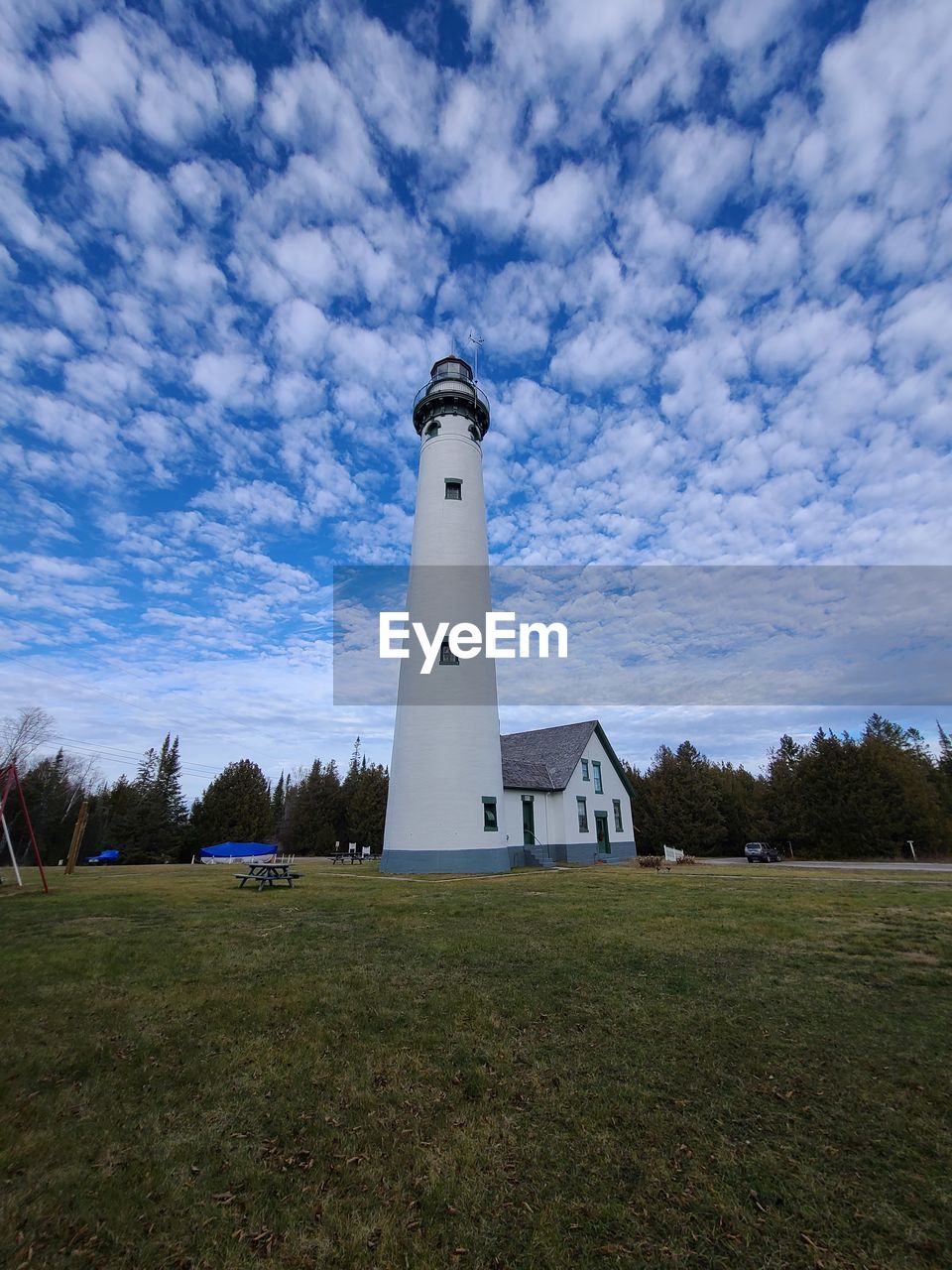 Scenic view of lighthouse 