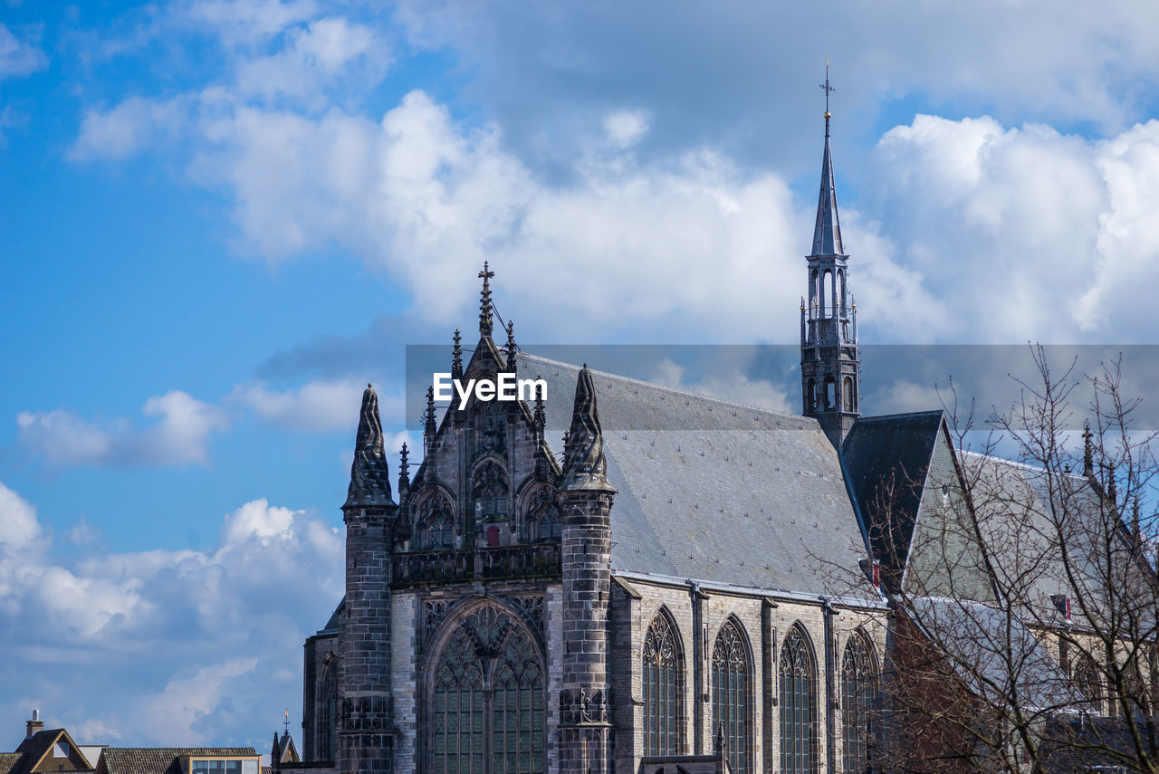  view of gothic church  against sky