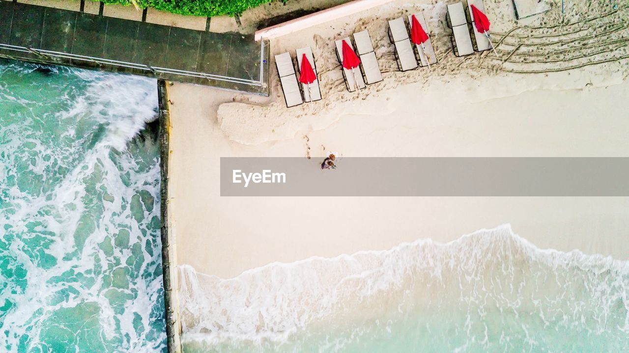 Aerial view of beach