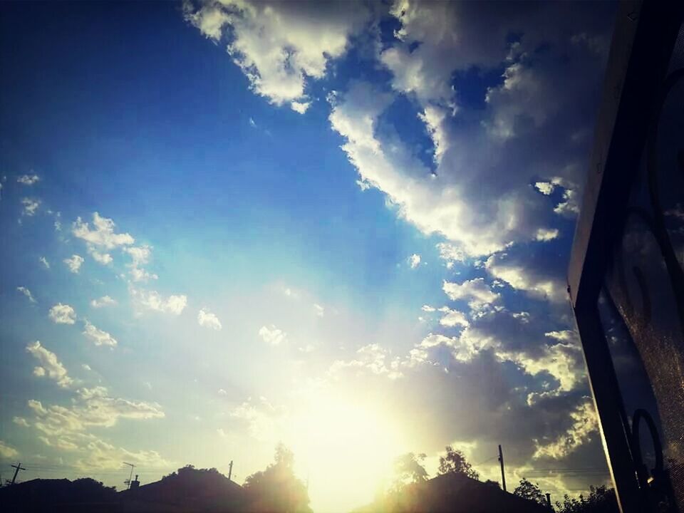 LOW ANGLE VIEW OF CLOUDY SKY DURING SUNSET