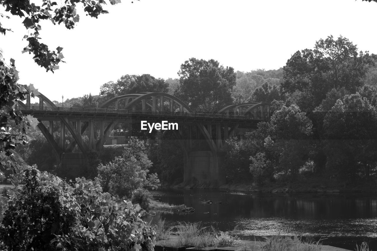 Bridge over river against sky