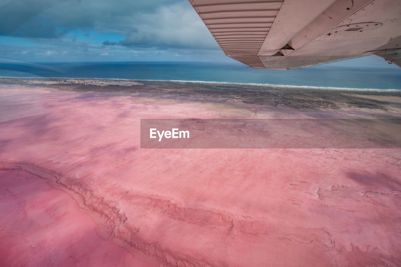 Hutt lagoon in western australia