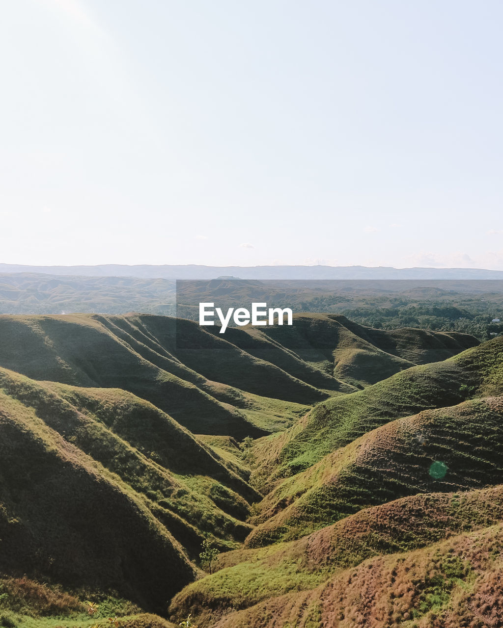 Scenic view of landscape against clear sky