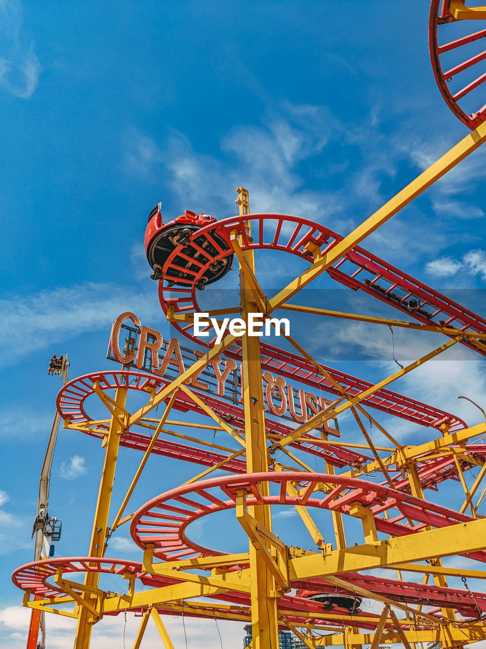low angle view of ferris wheel