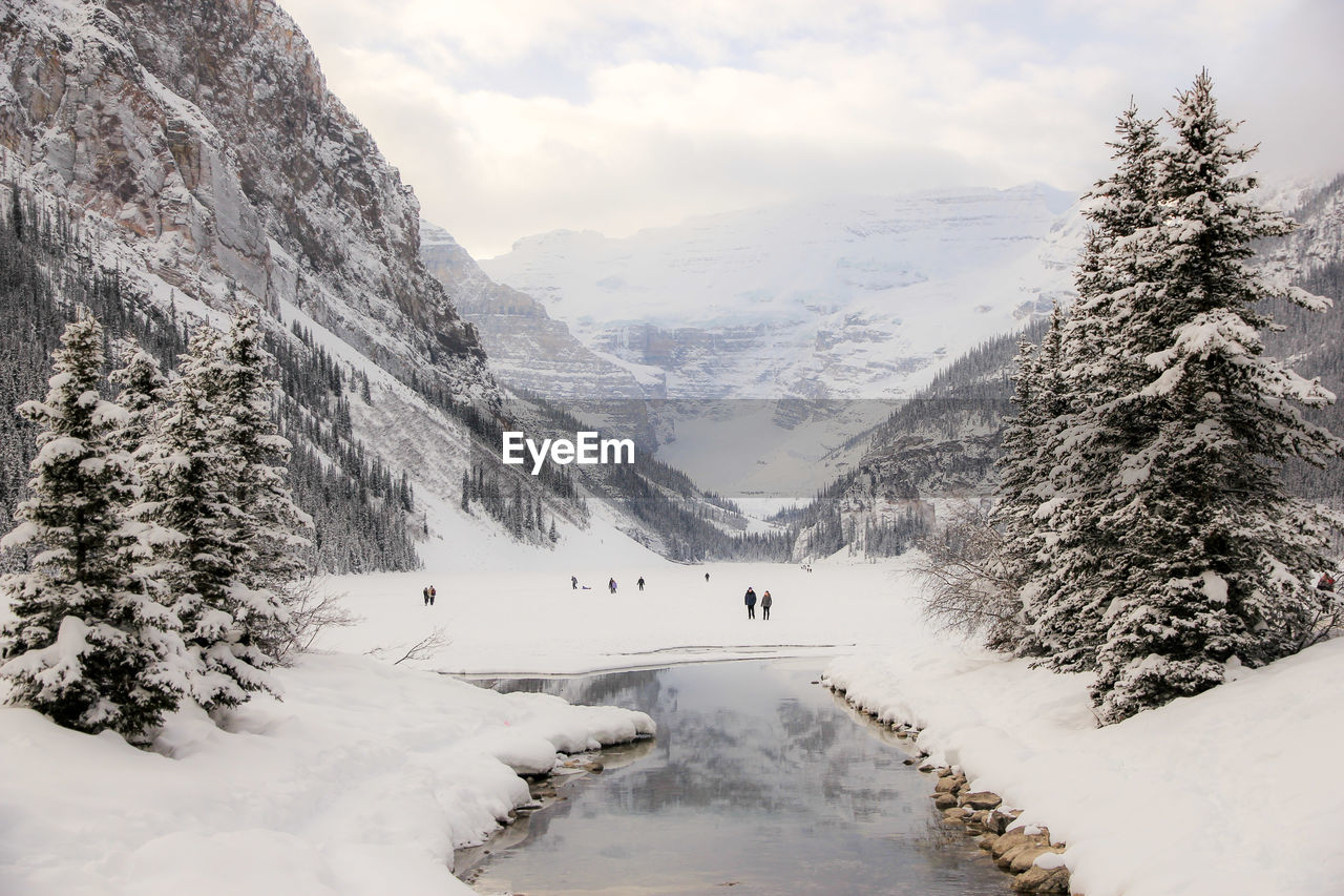 Scenic view of snowcapped mountain