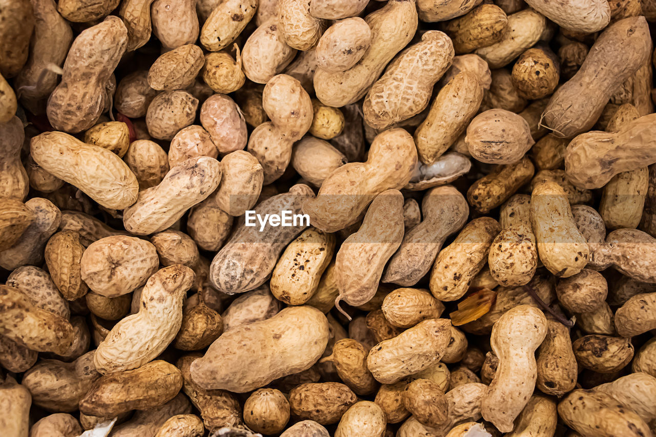 Inshell peanuts. background from nuts for a healthy diet