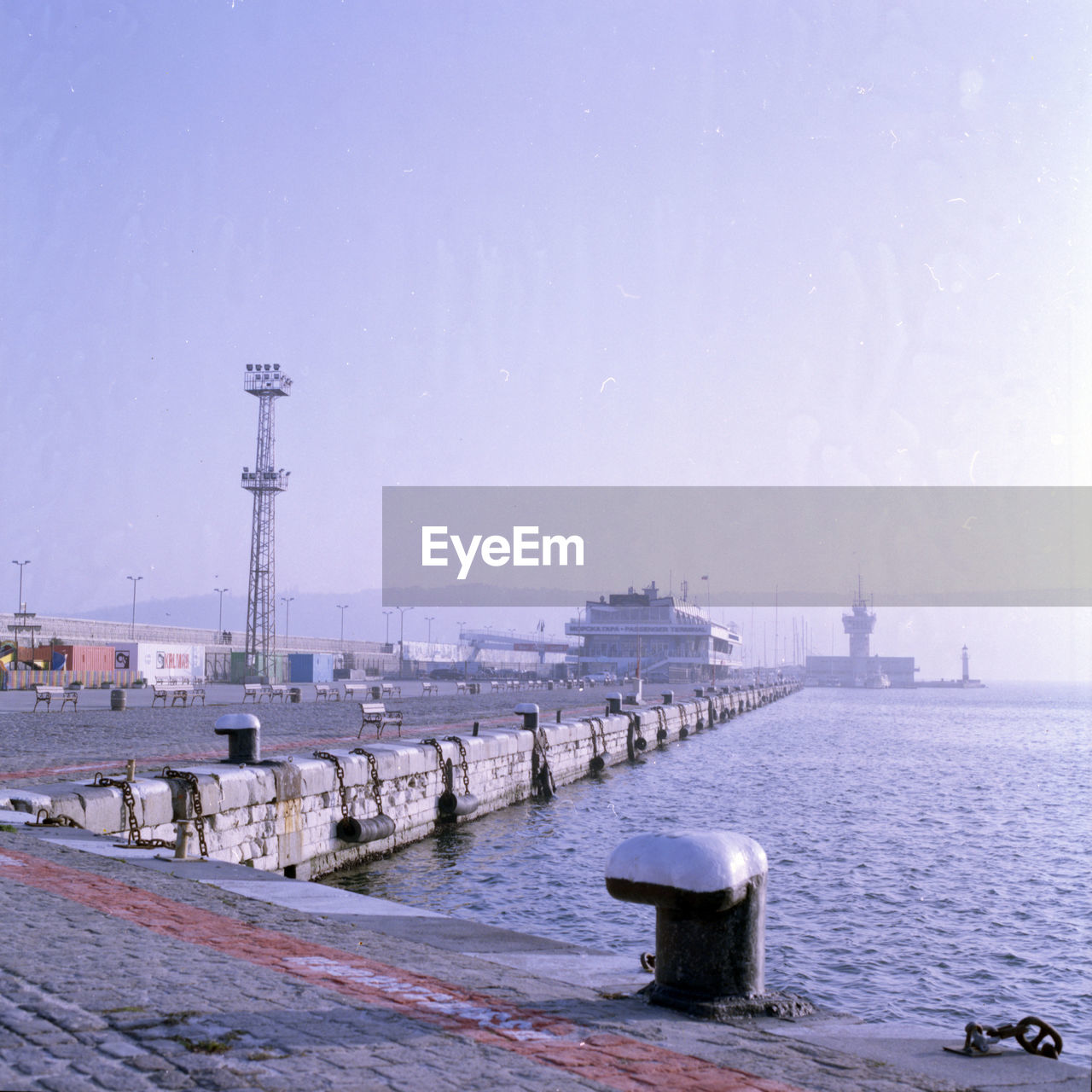 Foggy morning in Varna Bay Ana Backgrounds Blue Blue Sky Film Focus On Foreground Foggy Harbor Monochrome Morning Portrait Sea Seaside Ship Vintage Water