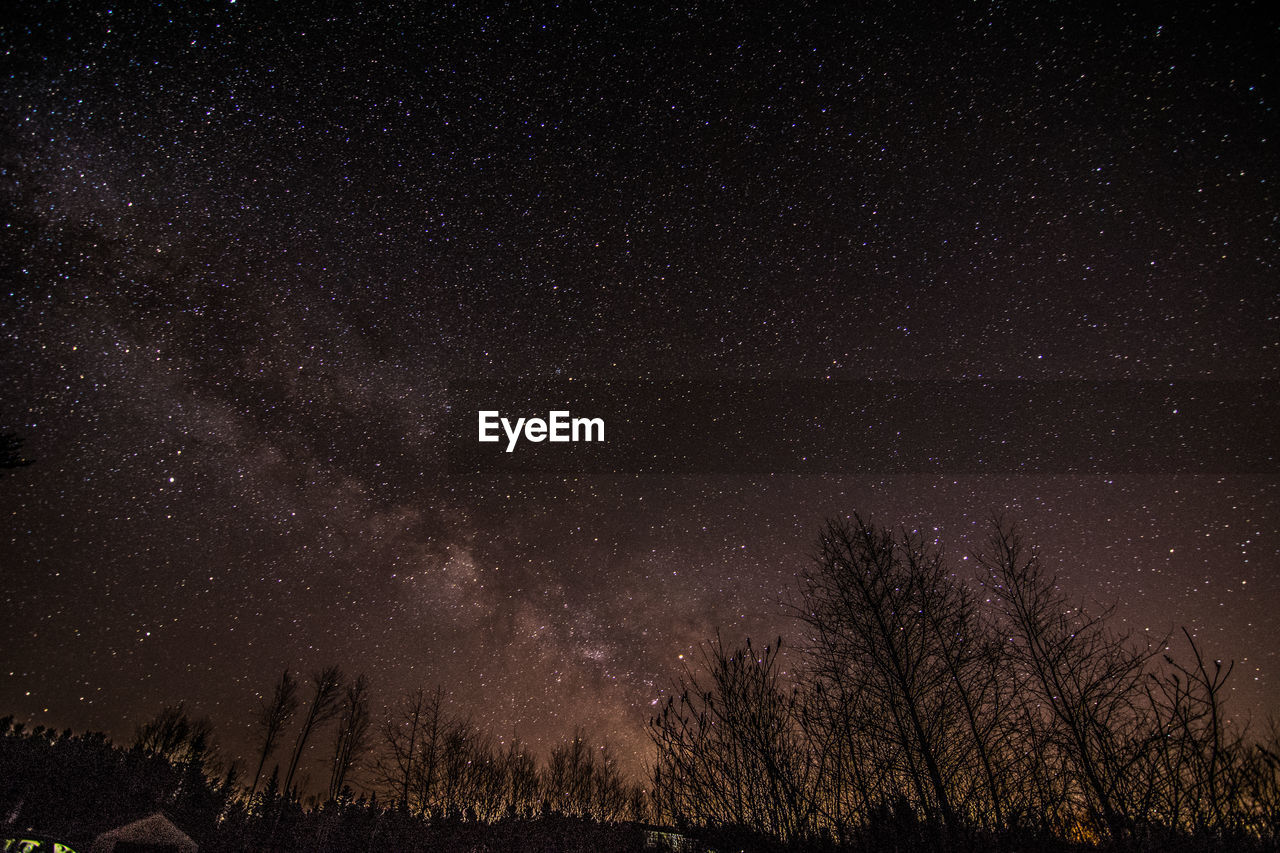 SCENIC VIEW OF STAR FIELD AGAINST SKY