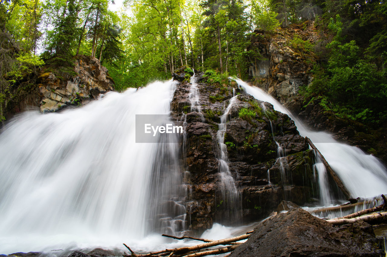 SCENIC VIEW OF WATERFALL