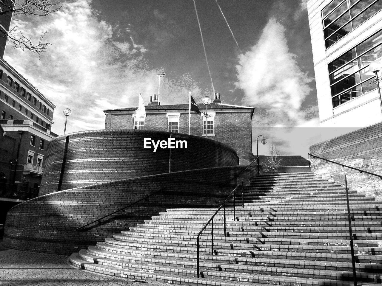 LOW ANGLE VIEW OF STEPS AGAINST SKY