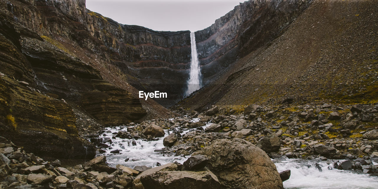 WATERFALL IN ROCKS