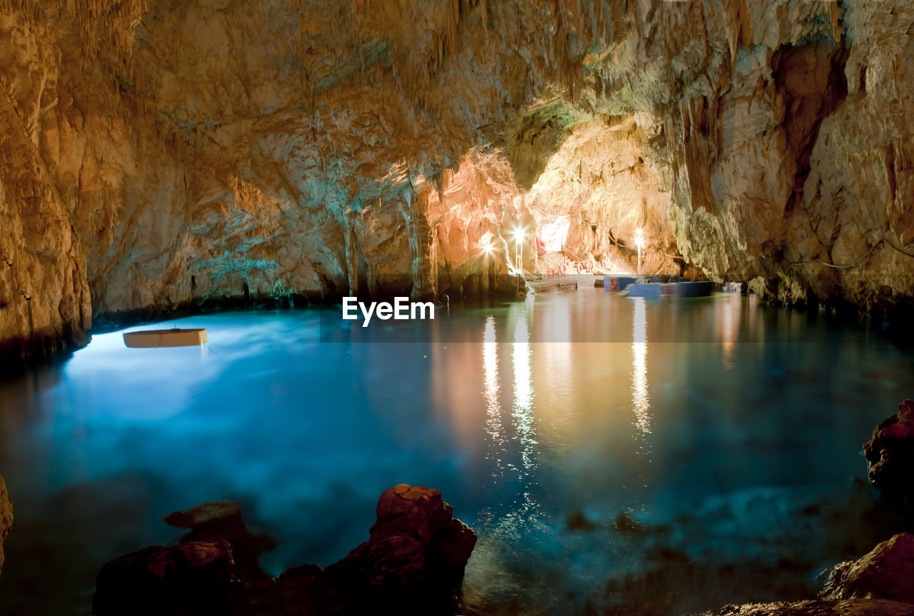 SCENIC VIEW OF SEA AND ROCK FORMATIONS