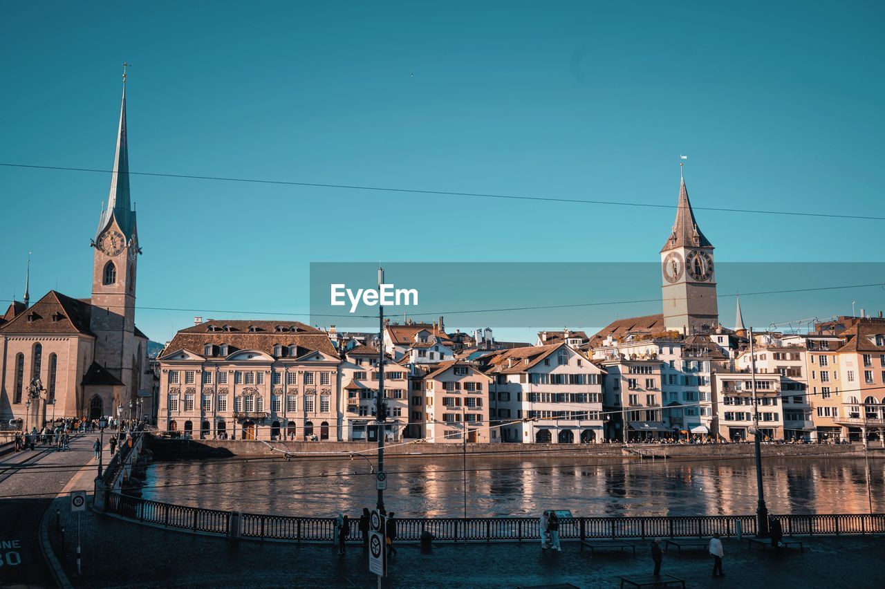 Buildings in city center of zurich