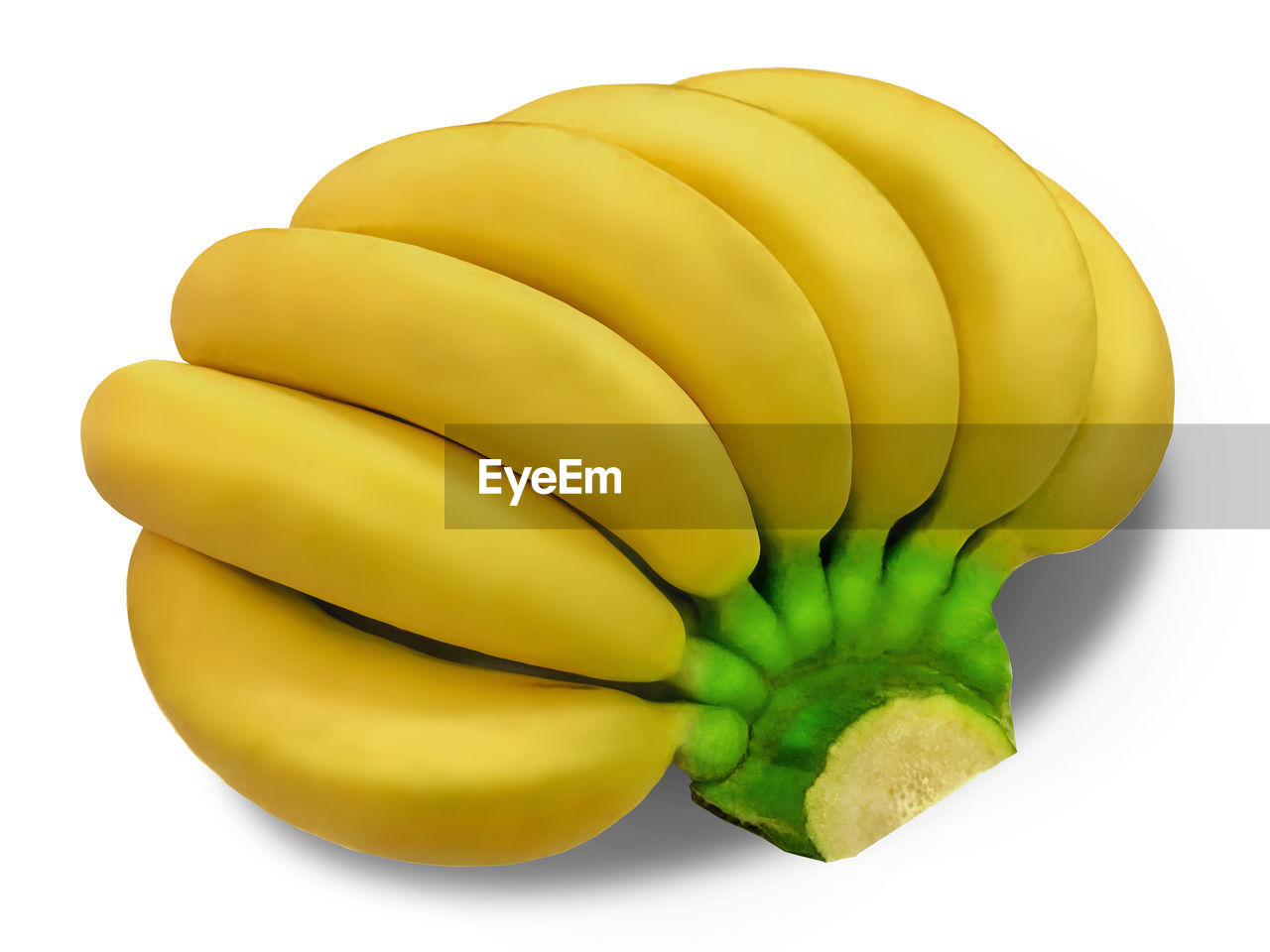 HIGH ANGLE VIEW OF BANANAS