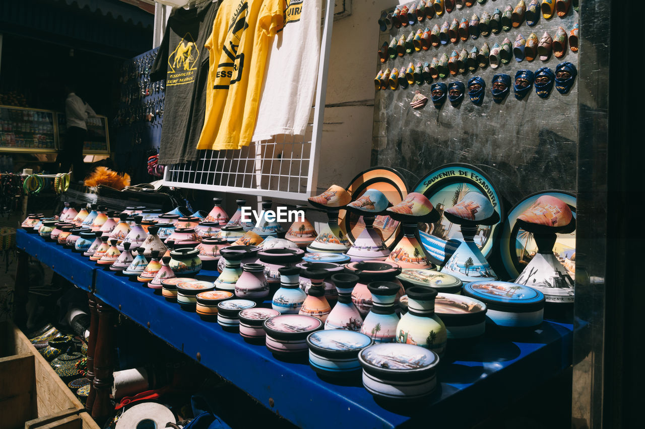 VIEW OF MARKET STALL FOR SALE AT STREET