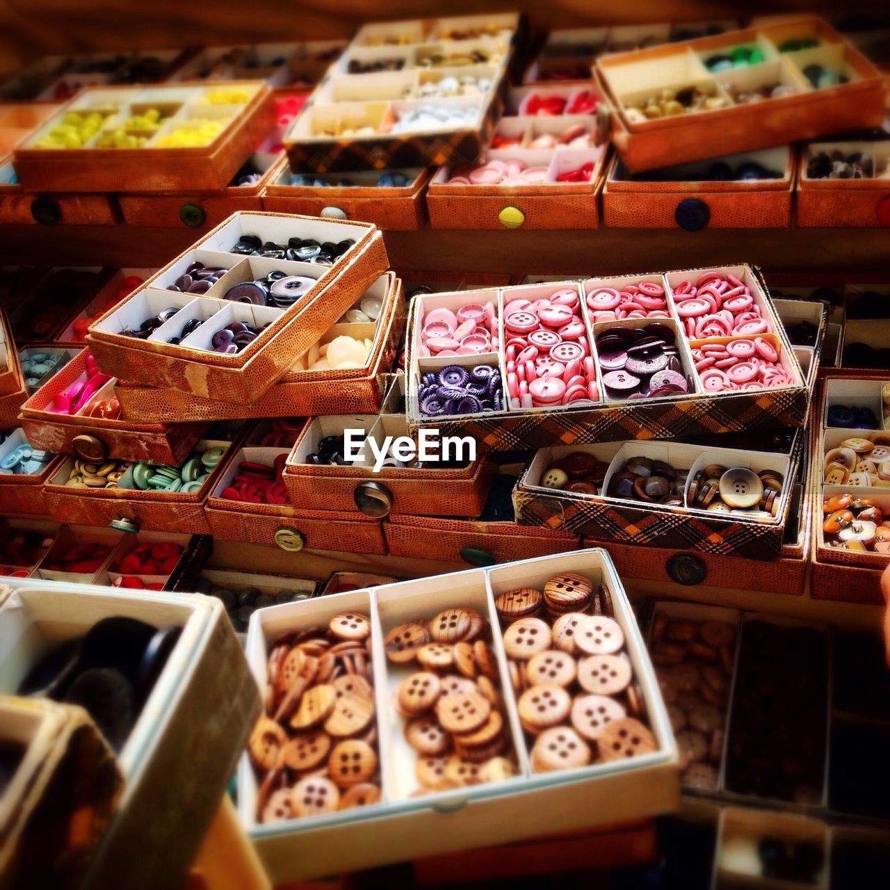 HIGH ANGLE VIEW OF MARKET STALL FOR SALE