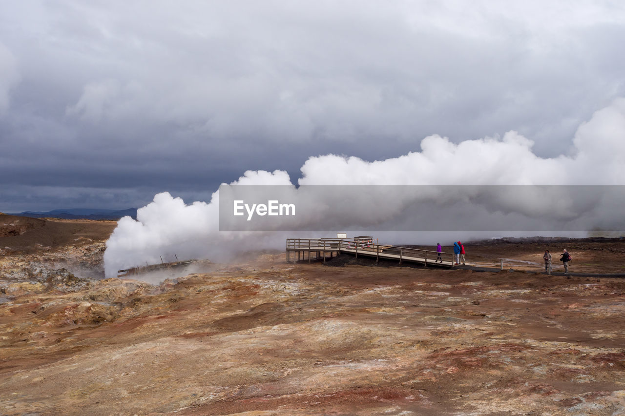 Gunnuhver hot springs in iceland