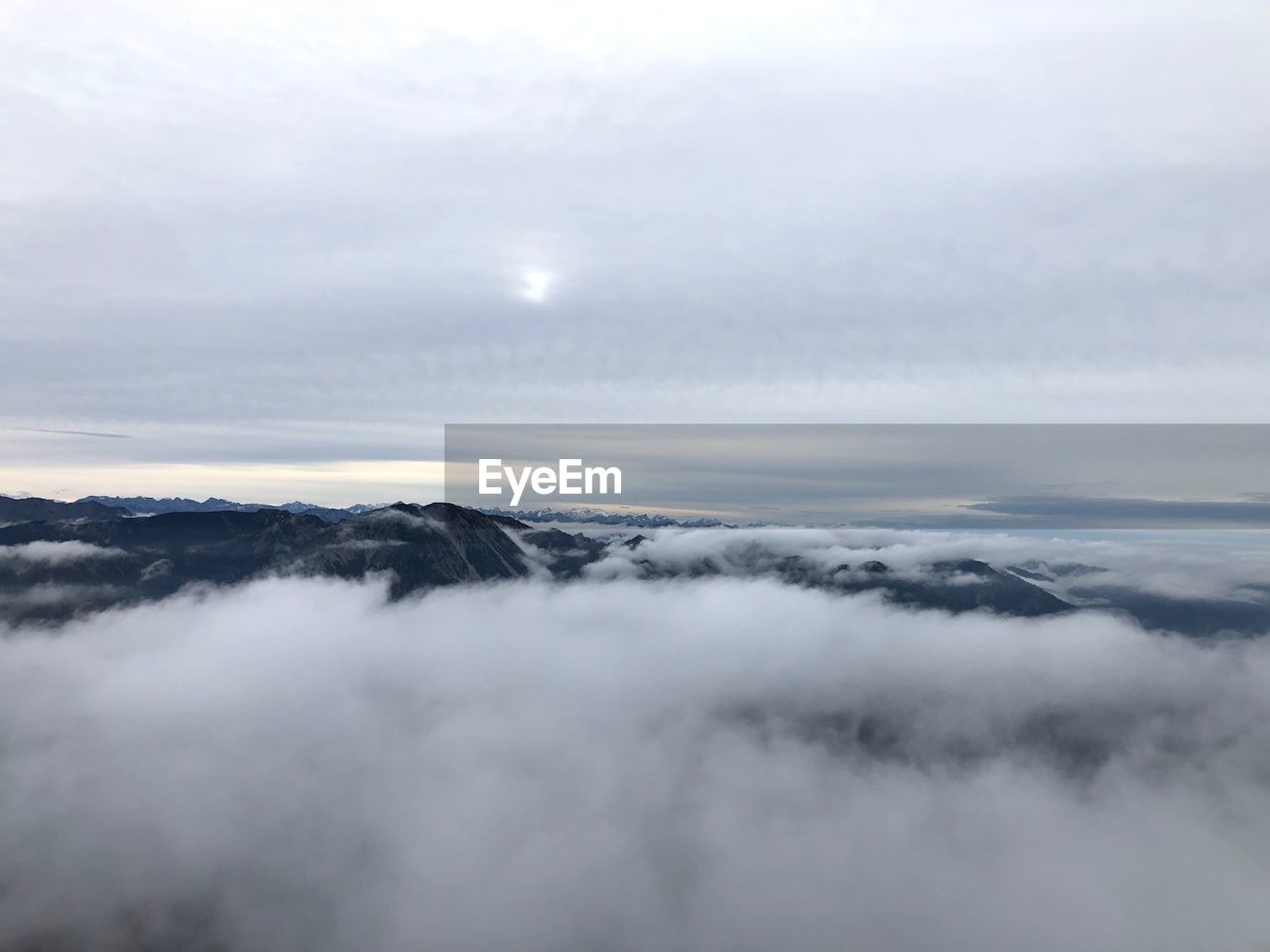 High angle view of cloudscape against sky