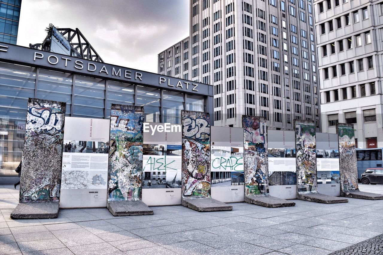 Berlin wall at postdamer platz