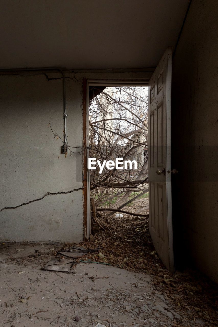 Interior of abandoned house