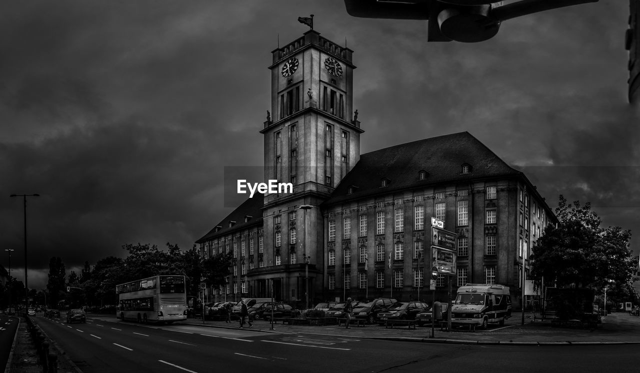 View of building against cloudy sky