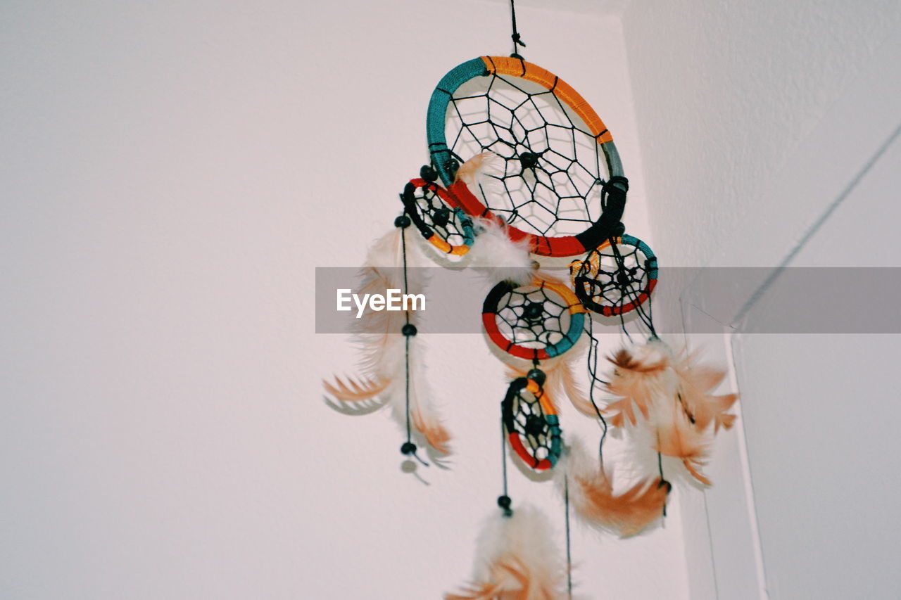 Low angle view of dreamcatcher