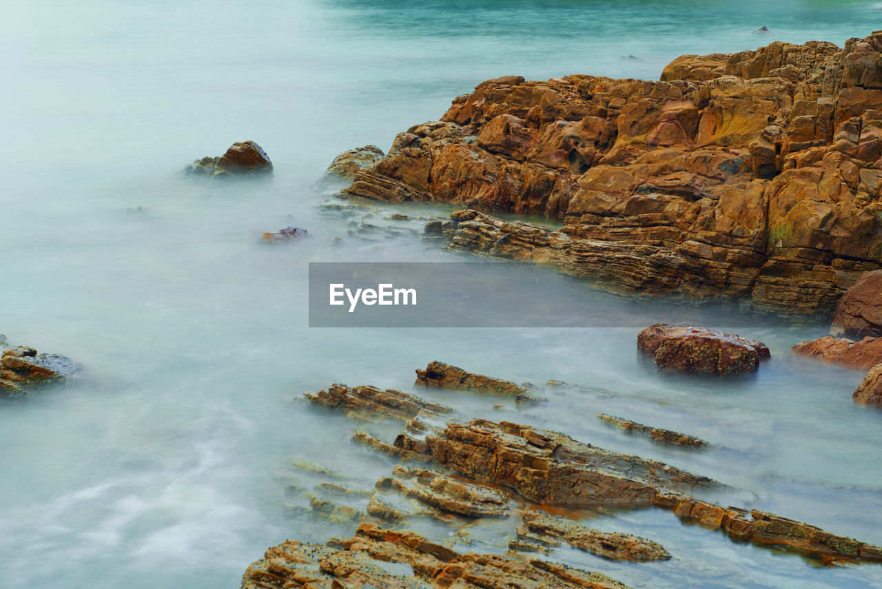 Rocks on sea shore