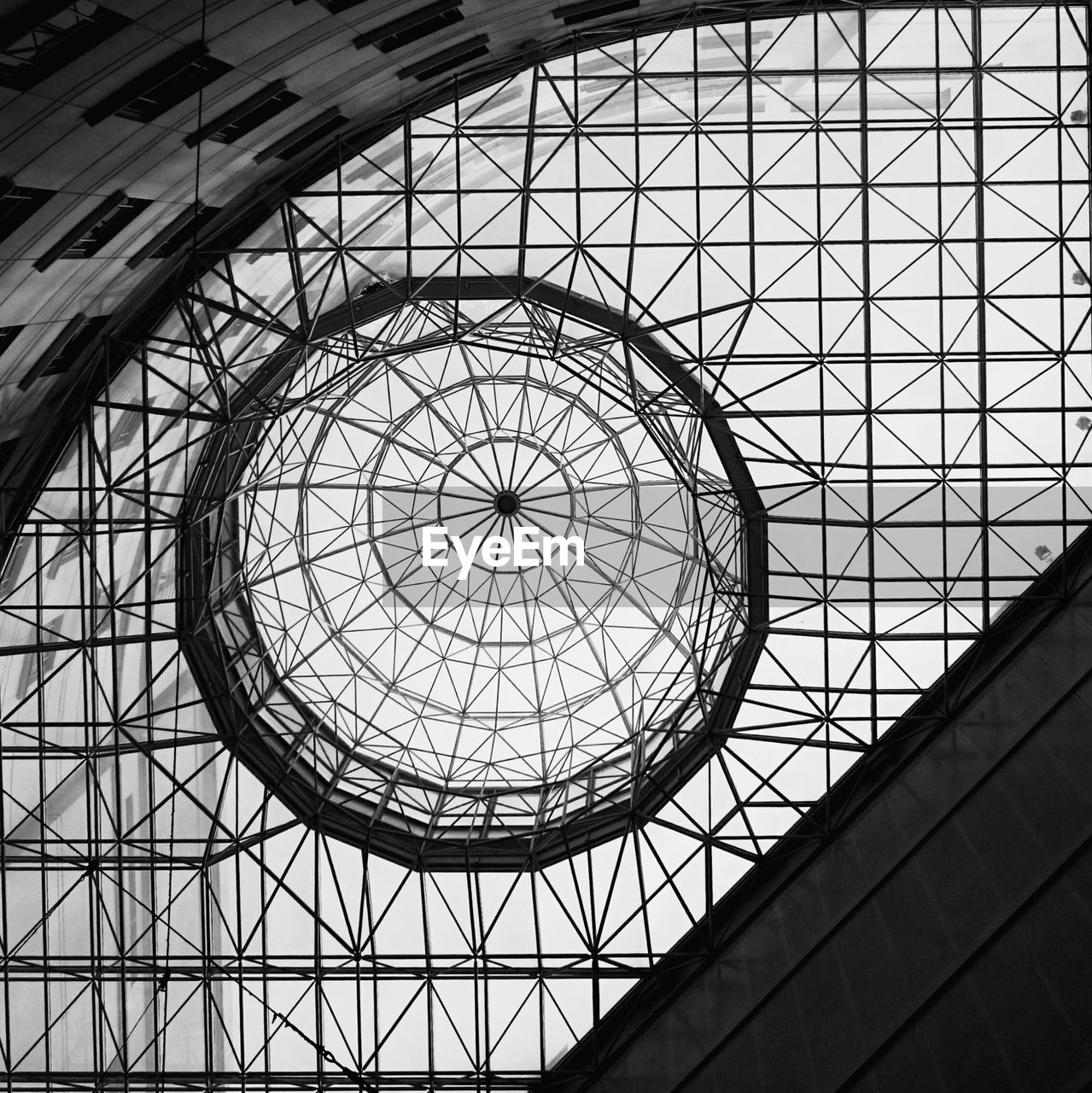 LOW ANGLE VIEW OF SKYLIGHT CEILING