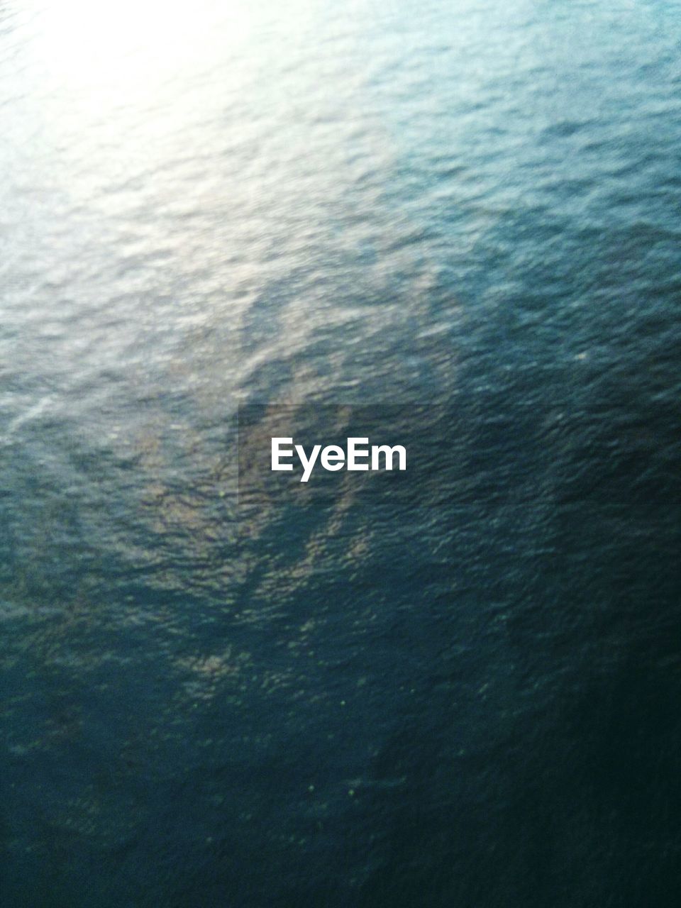 High angle view of water in sea