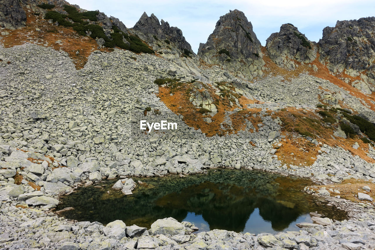 ROCK FORMATIONS ON SHORE