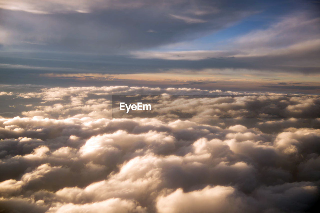 Scenic view of cloudscape against sky during sunset