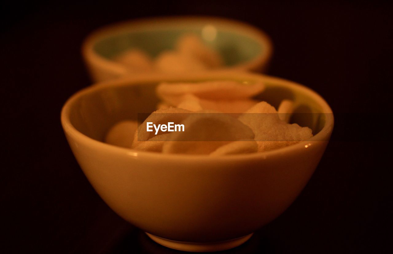 CLOSE-UP OF BOWL OF JUICE