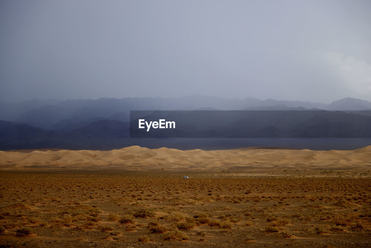 scenic view of landscape against clear sky