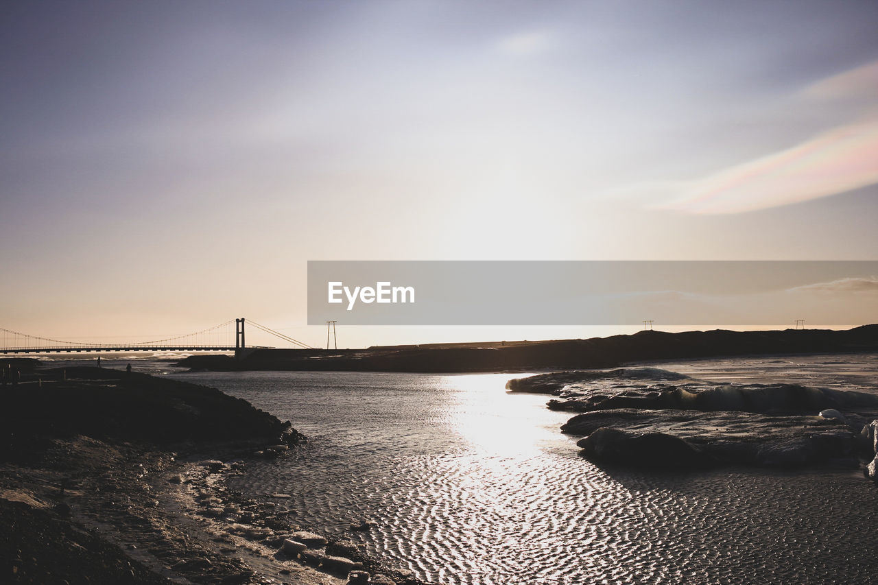 SUSPENSION BRIDGE OVER SEA